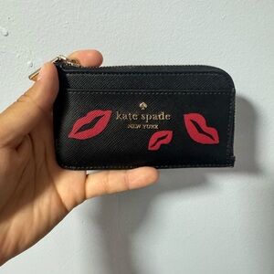 Kate Spade Black and Pink Key Card Holder